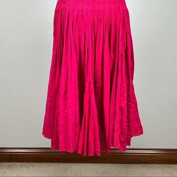 Diane Von Furstenberg DVF Womens Sheryl Strapless Midi Dress Magenta Pink size 6 - Picture 11 of 13